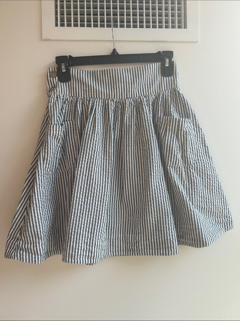 Tigerlily Navy and White Striped Cotton Skirt